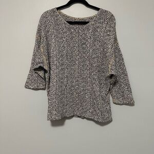 American Apparel Black and White Textured Sweatshirt